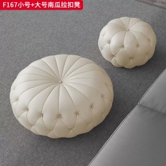 千匠一品 现代风格 硅胶皮+高回弹海绵 时尚大气南瓜拉扣凳F167-L