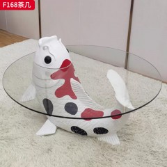 千匠一品 现代风格 钢化玻璃 时尚大气茶几F168-L
