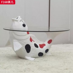千匠一品 现代风格 钢化玻璃 时尚大气茶几F168-L