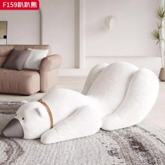 千匠一品 现代风格 毛绒面料+定型棉  玻璃钢 时尚大气趴趴熊F159-L