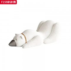 千匠一品 现代风格 毛绒面料+定型棉  玻璃钢 时尚大气趴趴熊F159-L