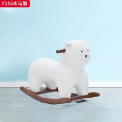 千匠一品 现代风格 毛绒面料+高密度海绵+玻璃钢+实木脚 时尚大气小马熊F155-L