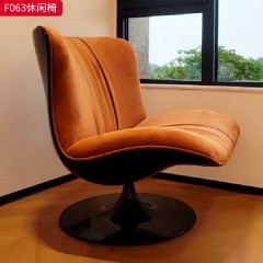 千匠一品 现代风格 优质布艺面料+高密度海绵+玻璃钢 时尚大气休闲椅F063-J