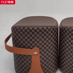 千匠一品 现代风格 西皮面料+高密度海绵 时尚大气单椅F127-J