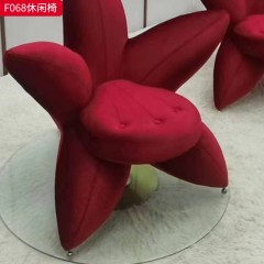 千匠一品 现代风格 优质布艺面料+定型棉+五金脚 时尚大气休闲椅F068-J