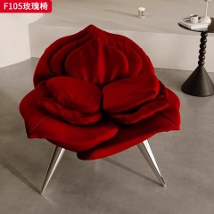 千匠一品 现代风格 绒布面料+玻璃钢或定型棉+五金框架 时尚大气单椅F105-J