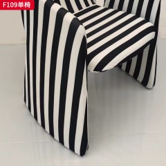 千匠一品 现代风格 布艺面料+定型棉 时尚大气单椅F109-J