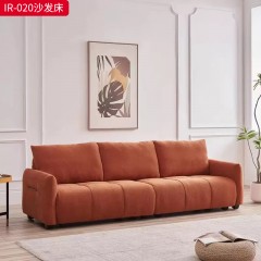 千匠一品 现代风格 布艺面料+高密度海绵+全钢架结构+铁丝网 时尚大气沙发床IR-020-L