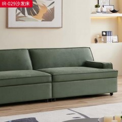 千匠一品 现代风格 布艺面料（全拆洗）+进口松木+桉木+弹簧+高密度回弹海绵 时尚大气沙发床IR-029-L