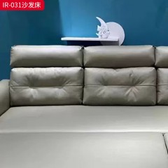 千匠一品 现代风格 皮艺面料+进口松木+桉木+弹簧+全海绵 时尚大气沙发床IR-031-L