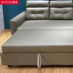 千匠一品 现代风格 皮艺面料+进口松木+桉木+弹簧+全海绵 时尚大气沙发床IR-031-L