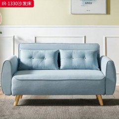 千匠一品 现代风格 布艺面料+全钢架结构+铁丝网+全海绵 时尚大气沙发床IR-1330-L