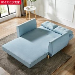 千匠一品 现代风格 布艺面料+全钢架结构+铁丝网+全海绵 时尚大气沙发床IR-1330-L