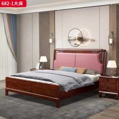 【特价产品】千匠一品 新中式风格 南美黑桃木 时尚大气床625  626  628  629  632  628-1+床头柜Q01  Q02-J