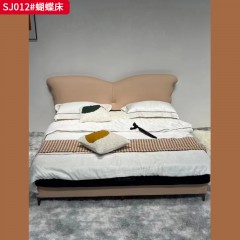 【特价产品】千匠一品 现代风格 生态真皮+松木框架+10公分钢木床板 时尚大气床SJ011/SJ012/SJ013/SJ020-J