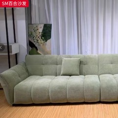 【特价产品】千匠一品 现代风格 磨砂布/科技布+实木框架+高密度海绵 时尚大气百合沙发SM-J