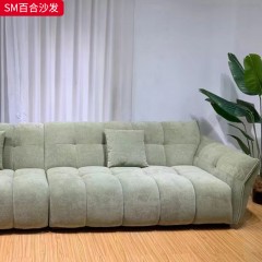 【特价产品】千匠一品 现代风格 磨砂布/科技布+实木框架+高密度海绵 时尚大气百合沙发SM-J