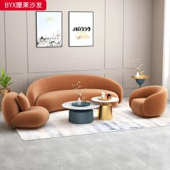 【特价产品】千匠一品 现代风格 网红款沙发香肠沙发/罗奇堡沙发 松木框架+45高密度海绵 时尚大气沙发腰果沙发/老款罗奇堡BYX-J