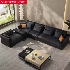 【特价产品】千匠一品 现代风格 防猫抓科技皮+全落叶松框架+3.8线径蛇形锰钢弹簧+7厘米金色橡筋 时尚大气沙发SF-039#-J