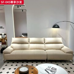 【特价产品】千匠一品 现代风格 接触面生态真皮/全生态真皮+全落叶松框架+3.8线径蛇形锰钢弹簧 时尚大气沙发SF-045-L