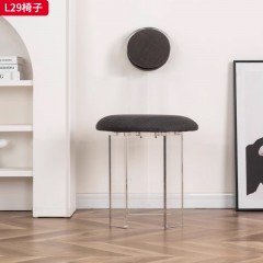 千匠一品 现代风格 绒布+亚克力 时尚大气椅子L29-J
