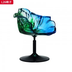 千匠一品 现代风格 亚克力+五金底座 时尚大气椅子L26-L