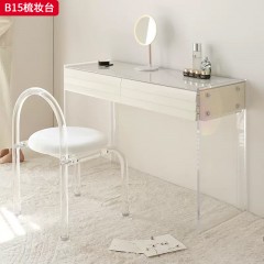 千匠一品 现代风格 岩板+亚克力+优质板材 时尚大气梳妆台B15-L