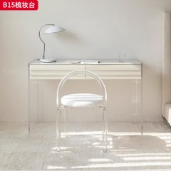 千匠一品 现代风格 岩板+亚克力+优质板材 时尚大气梳妆台B15-L