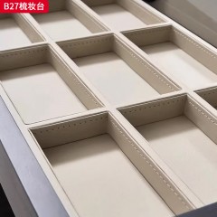 千匠一品 现代风格 马鞍皮+环保板材+镜子 时尚大气梳妆台B27-L