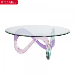 千匠一品 现代风格 亚克力+钢化玻璃 时尚大气茶几BT161-J