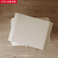 千匠一品 意式风格 环保板材+实木抽屉+哑光烤漆+亚克力 时尚极简床头柜ST8112-J