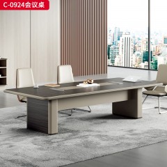 千匠一品 办公风格 E1级环保密度中纤板+三聚氰胺饰面+环保油漆+PVC 时尚简约会议桌C-0924-J