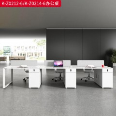 千匠一品 办公风格 E1级环保板材+三聚氰胺饰面+优质五金配件+密码锁 时尚简约办公桌K-Z0212-6  K-Z0214-6-J