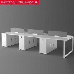 千匠一品 办公风格 E1级环保板材+三聚氰胺饰面+优质五金配件+密码锁 时尚简约办公桌K-Z0212-6  K-Z0214-6-J