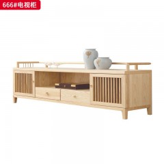 【特价产品】千匠一品 新中式风格 白蜡木 时尚优雅电视柜665/666-J