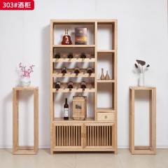 【特价产品】千匠一品 新中式风格 白蜡木 时尚优雅酒柜303-L