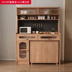 【特价产品】千匠一品 北欧风格 主材白蜡木 时尚大气餐桌2535 餐边柜615-J