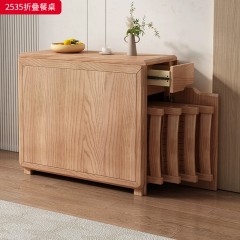 【特价产品】千匠一品 北欧风格 主材白蜡木 时尚大气餐桌2535 餐边柜615-J