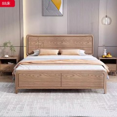 【特价产品】千匠一品 北欧风格 主材白蜡木+桉木芯床边 时尚大气床88-L