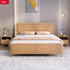 【特价产品】千匠一品 北欧风格 主材白蜡木+桉木芯床边 时尚大气床88-L