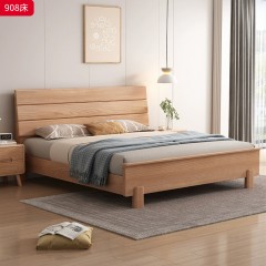 【特价产品】千匠一品 北欧风格 主材白蜡木+桉木芯床边 时尚大气床908-L