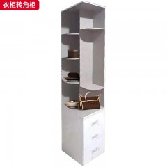 千匠一品 现代风格 环保板材+亮光漆+三聚氰胺饰面 时尚大气衣柜转角柜-L