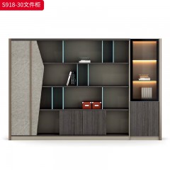 千匠一品 办公风格 E1级环保板+木纹饰面 时尚大气文件柜S918-30-L