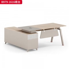 千匠一品 办公风格 E1级环保板材+三聚氰胺饰面+五金配件 时尚大气班台B979-1616-L