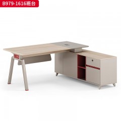 千匠一品 办公风格 E1级环保板材+三聚氰胺饰面+五金配件 时尚大气班台B979-1616-L