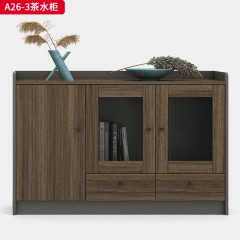 千匠一品 办公风格 E1级环保板材+三聚氰胺饰面 时尚大气茶水柜A26-3-J