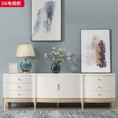 【特价产品】千匠一品 美式风格 橡木 时尚大气电视柜D6-J