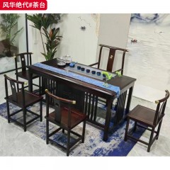 【特价产品】千匠一品 中式风格 乌金木 时尚优雅茶台-大方/德福/芳华/风华绝代/富贵竹-J