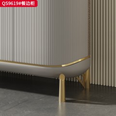 【精品】千匠一品 意式风格 榉木+钢琴烤漆+金属件 时尚大气餐边柜QS9619-L