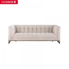 【精品】千匠一品 现代轻奢风格 布艺面料+高密度海绵+实木框架+五金脚架 时尚大气沙发1152B-J